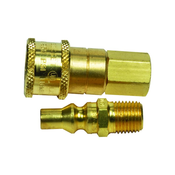Mr. Heater Mr. Heater 1/4 in. D X 1/4 in. D Brass FPT x MPT Quick Connect Adapter F276190 - main